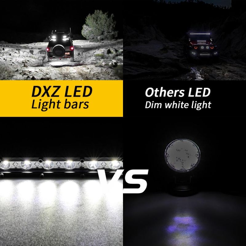 Dxz 18W 7inch 6 LED 3030 Car LED Work Lamp Vehicle Auxiliary Lighting for Motorcycle Tractor Boat off Road 4WD 4X4 Truck SUV ATV