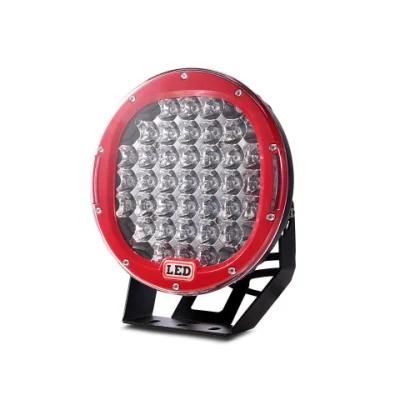 185W 9inch Red Black Round LED Driving Light 37LEDs 12V 24V LED off Road Light Work Light for SUV ATV UTV Lamp