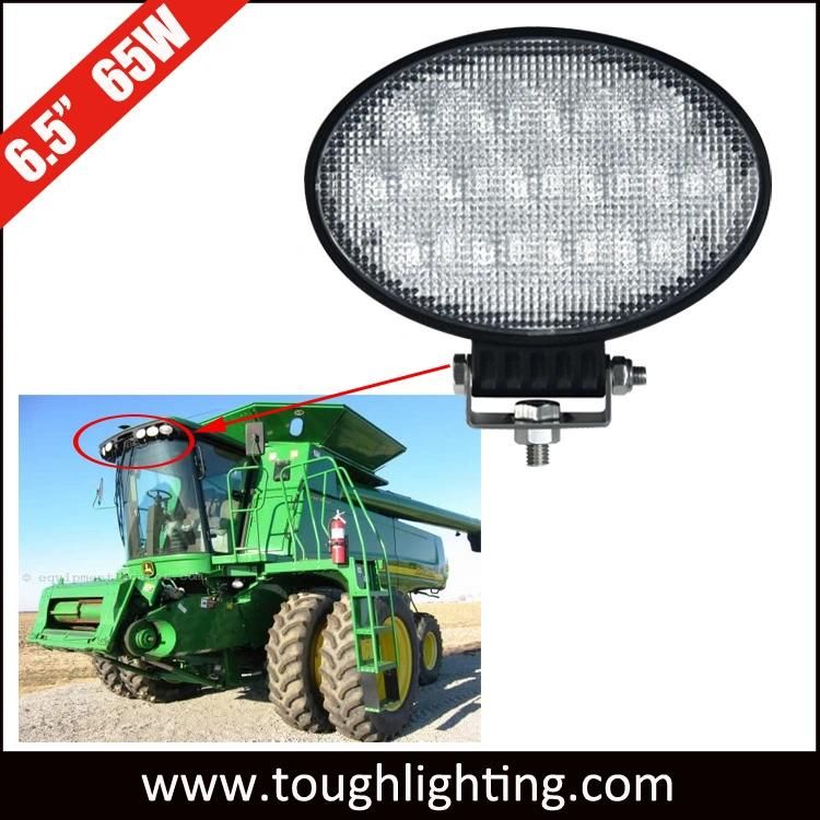 12V/24V E-MARK Approved 6.5 Inch Oval 65W Agriculture LED Tractor Work Lamp Lights