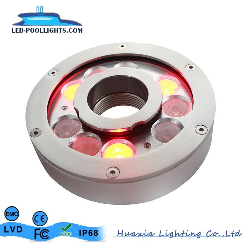 Stainless Steel RGB Color LED Fountain Lights Underwater Pool Lamp