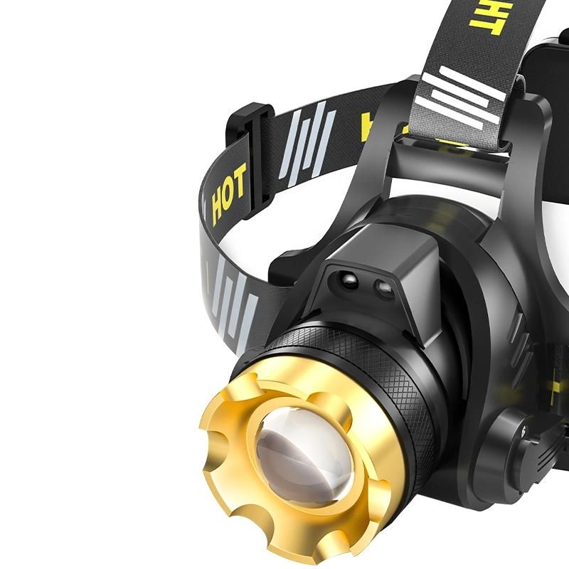 LED Headlamp Professional Fishing Hunting Head Light 2000lm 500m Shot Range Head Lamp