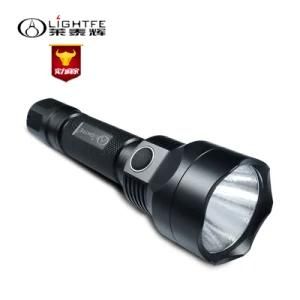 Factory Source Profession Tactical, Rechargeable, Dual Switch LED Torch for Hunting, Searching, Camping.