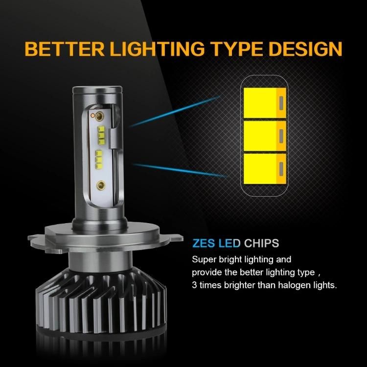 Auto Bulb H7 H4 Luces LED Car Headlights Canbus Zes Headlight Bulb Focos LED F6 50W H1 9005 9006 H11 6000K 12V LED Headlight