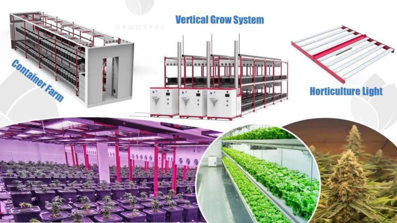 Greenhouse Vertical Farming Dimmable 650W LED Grow Light