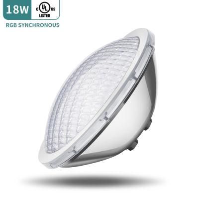 Manufacturers 18W PAR56 UL Certification 100%Synchronous Control PAR56 LED Pool Light