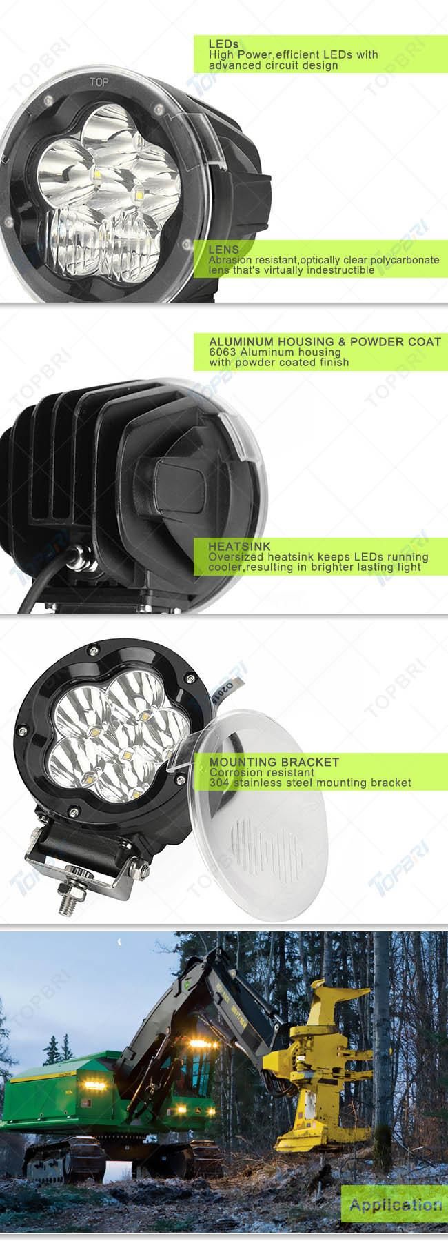 60W Offroad CREE LED Car Driving Light for Automobile Fog Lighting