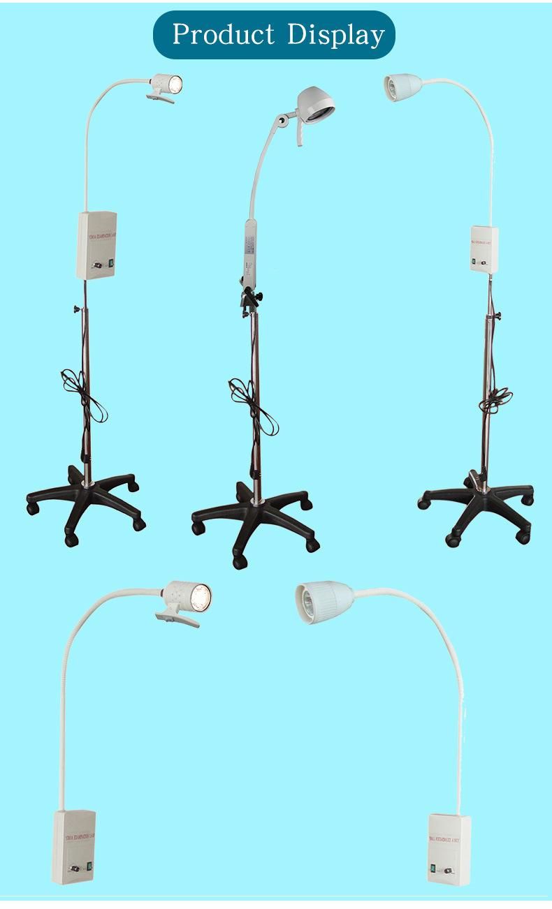 Adjust Brightness Mobile Surgical Examination Light with 5 Castors for Clinic (YD01A LED)