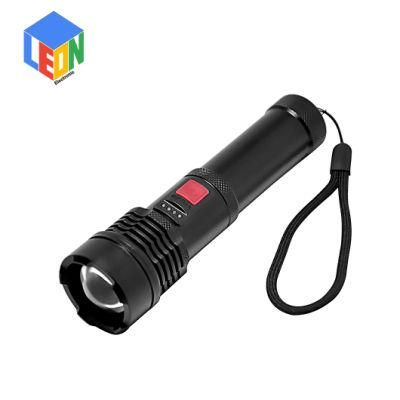 USB Rechargeable Zoom in and Zoom out Outdoor Work Camping Searching Aluminum LED Flashlight