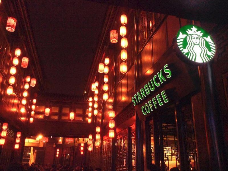 Restaurant Customized Round LED Acrylic Light Box