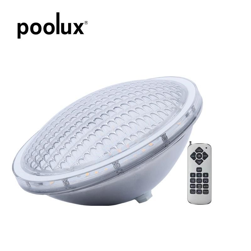 PAR56 12V 20W 252LEDs Glass Swimming Pool Lamp Underwater LED Light RGB with 18keys Remote Control