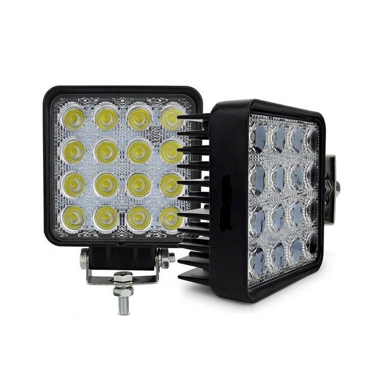 Wholesale Car Spot Light 12V 4.5 Inch 48W Square Offroad Epistar Auto LED Work Light for Truck