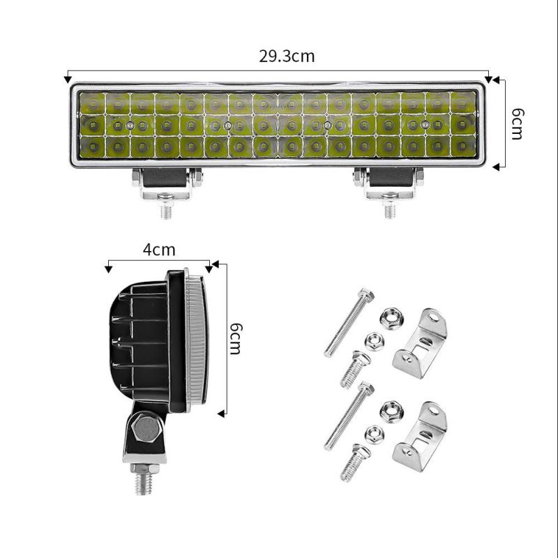 Dxz 12inch 48LED Work Light Bar Triple Row 12V 24V Car Light for Tractor Boat off Road 4WD 4X4 Truck SUV ATV Driving Lamp