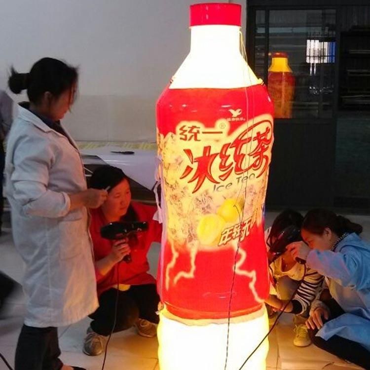 3D Fruit Juice Bottle Light Box Signboard Vacuum Blister LED Advertising Display Sign Board