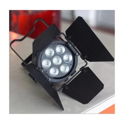 7PCS 15W RGBWA UV LED PAR Light