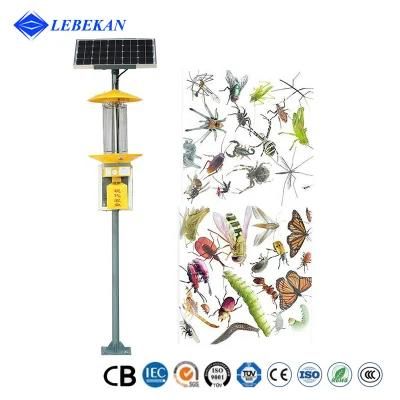 Wholesale Solar Bug Zapper Farm Kill Pests UV Insect Killer Lamp Outdoor Solar Energy Frequent Vibration Insecticidal Lamp
