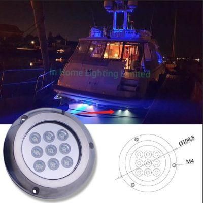 LED Surface Mount Fishing Dock Lights 12V RGBW Underwater Marine Lights