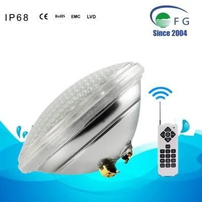 IP68 AC12V PAR56 Thicker Glass 24W 333PC 2835SMD RGB Remote Controlled LED Underwater Swimming Pool Lighting