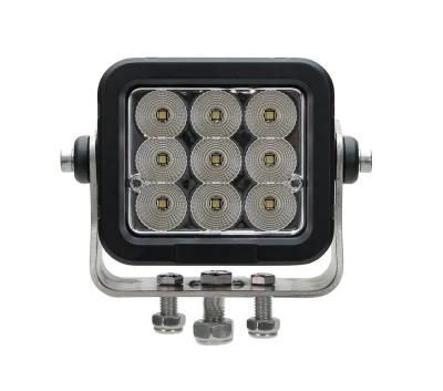 EMC 4 Approved 6.4inch 90W Square Osram Flood Beam LED Excavator Lights