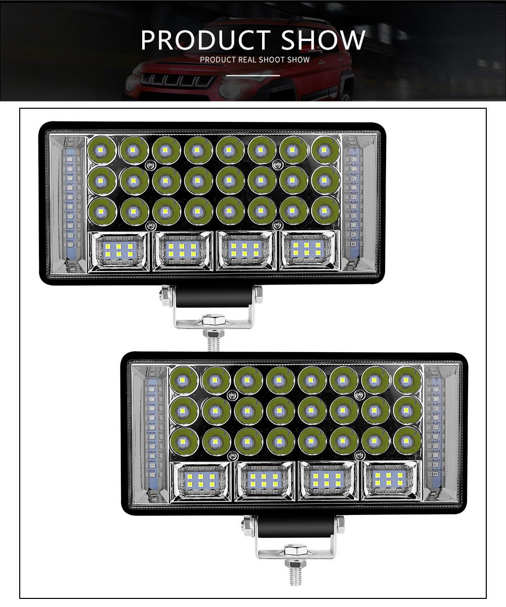 Dxz 8inch 68LED Flashing Spot LED Light Work Car 4WD 4X4 Driving off Road Fog Light Offroad Driving Light
