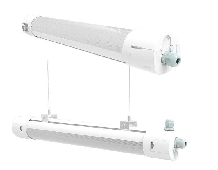 High Lumens Aluminium Housing Ce RoHS ENEC TUV Certificate IP65 50W Batten LED Tri-Proof Light