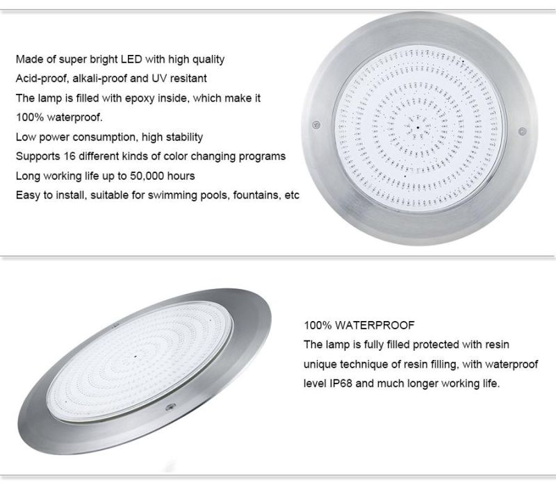 Slim Size LED Swimming Pool Light with Different Sizes