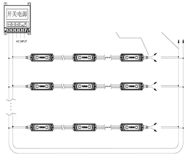 High Brightness Mini Type 2PCS SMD3528 LED Injection Module