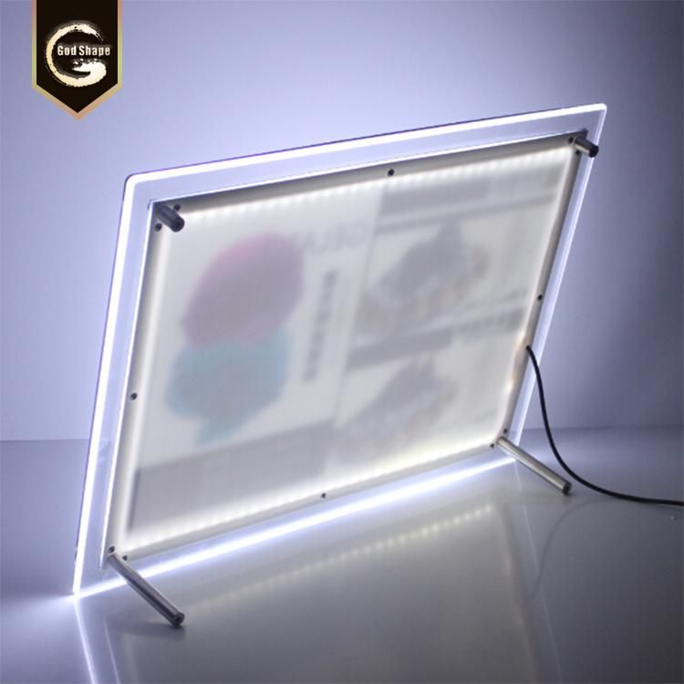 Super Slim Light Box Signage Advertising Crystal Lightbox Project Sign