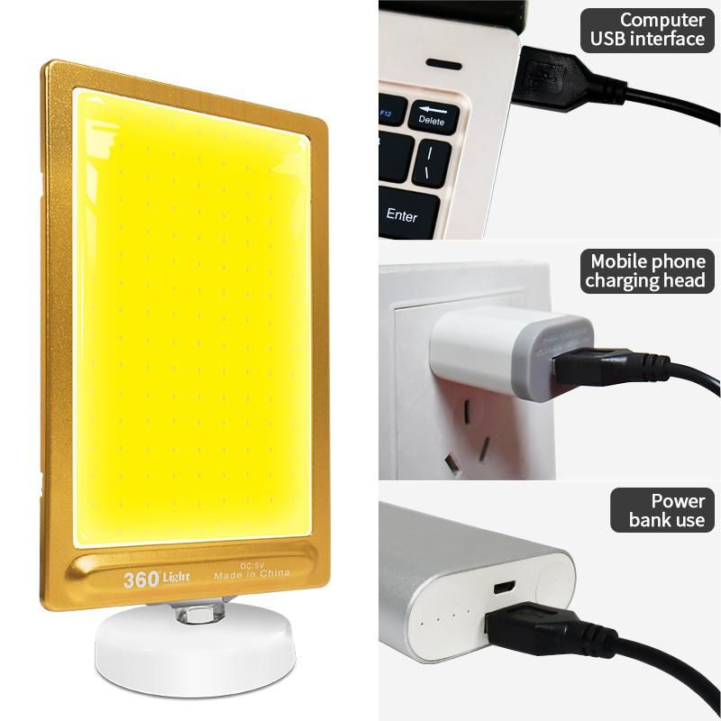 New Arrival Night Picnic Party Lighting Magnet Base COB Lamp Plug and Play Outdoor Camping Lights