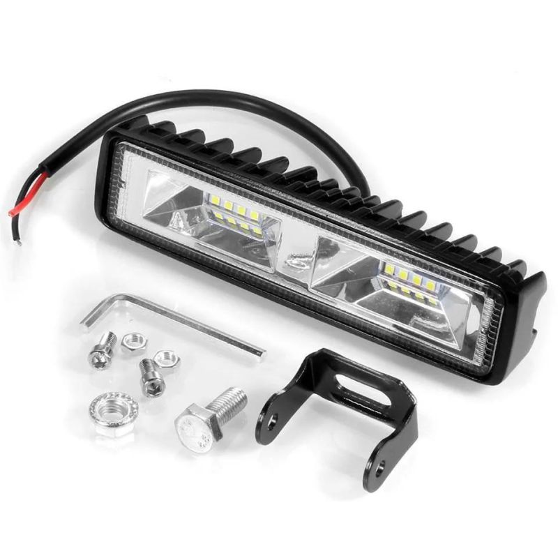 12V-24V 6.3 Inch LED Work Light Bar 48W Driving Light for Jeep off-Road SUV Boat 4X4 Jk 4WD Truck