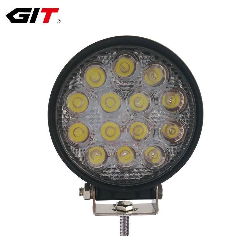 Heavy Duty 42W 12/24V Spot/Flood Epistar LED Driving Light for Offroad Marine Mining Machinery