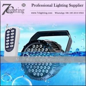 Wireless Control LED PAR 64 54X3w RGB 3in1 Stage Lighting for Wedding Events