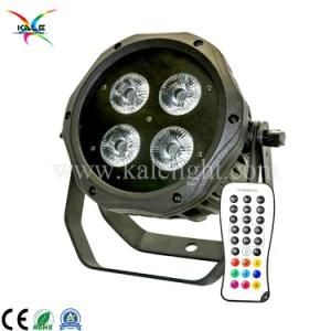 Stage Waterproof LED 4*15W 6in1 Wireless Battery Powered Flat PAR Light