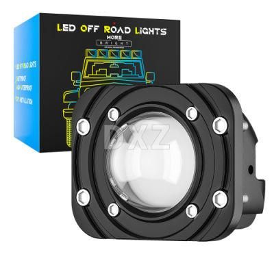 Dxz Round LED Bi-Color Spotlight 3 Inch Round Spotlight off-Road IP67 Waterproof LED Pod LED Work Light Driving Light