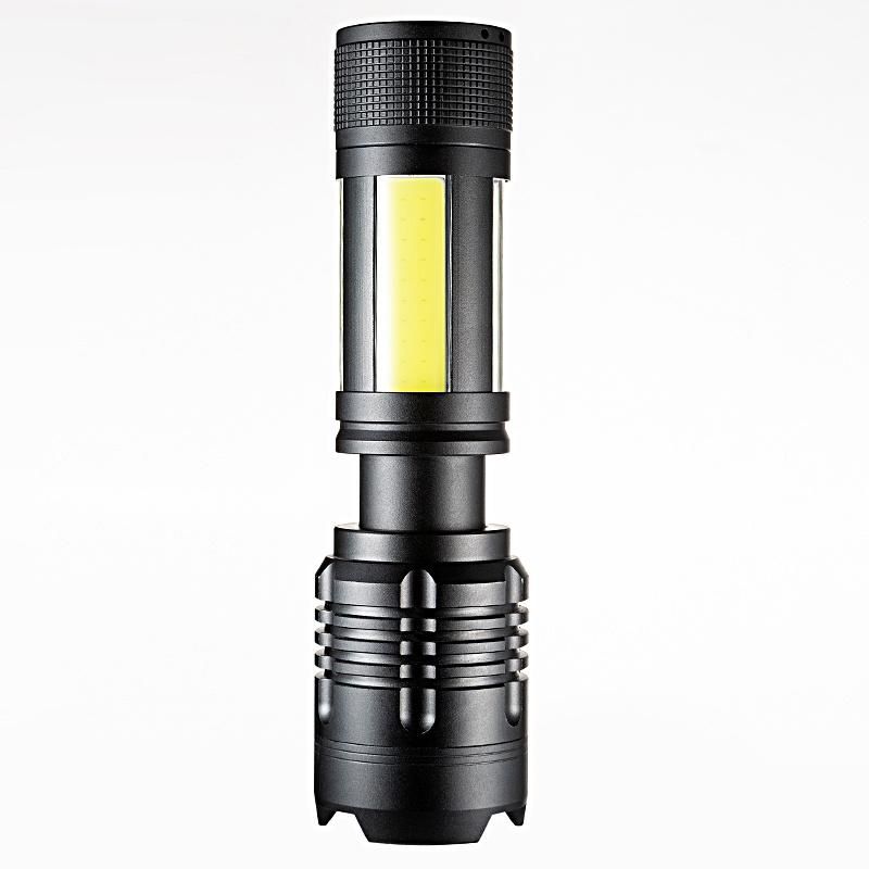 Strong Aluminum Housing 360° 4 Faces Battery Powered Rechargeable Waterproof LED Work Camping LED Flashlight