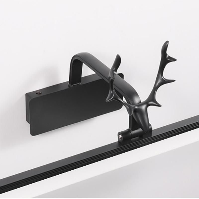 Black Antler Mirror Light LED Bathroom Toilet Mirror Cabinet Dresser Wall Lamp