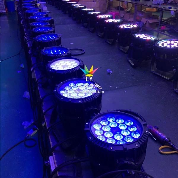 Waterproof 18X18W RGBWA+UV PAR Can LED Outdoor Lighting
