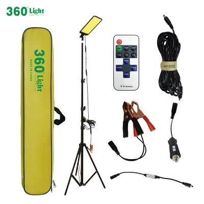 360light Fr-20 Control 12V Camping Lamp with Tripod Outdoor Camping Flood Lights for Night Market