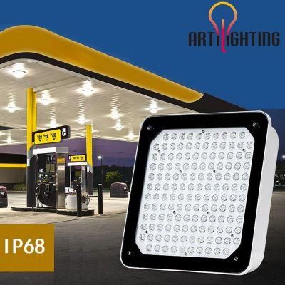 Replacement Old Fluorescent Gas Station Lights with LED Explosion Proof Lighting Fixture