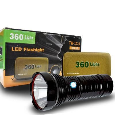 Multi-Functional Emergency Lighting Adjustable Lighting USB Rechargeable 18650 Battery Power LED Flashlight