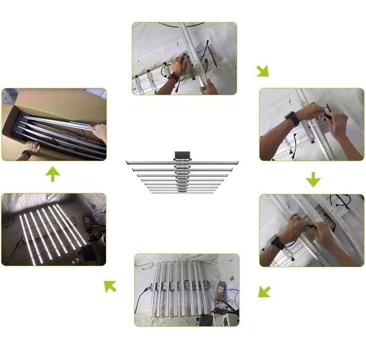 100W 1m Single Bar LED Growing Light with Knob Dimmer