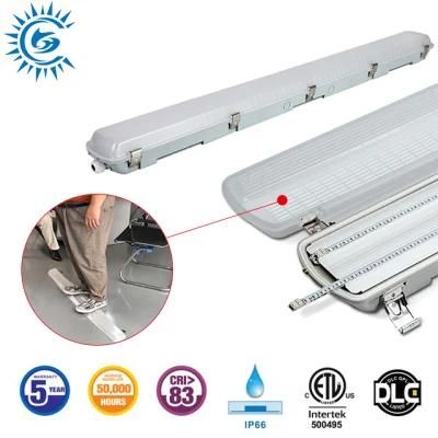 Tri-Proof Lamp PC Enclosure Dimmer Sensor IP66 Waterproof LED Linear Slat Light