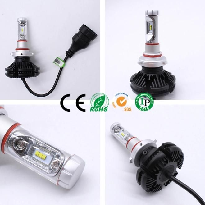 Factory Wholesale IP67 Focos LED X3 H4 LED H7 H1 H11 9005 Hb3 9006 3000K 6500K 8000K Car LED Waterproof Zes Hir1 Hir2 H15 H16 Altas Bajas Headlamp LED Headlight