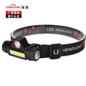 USB Charging Head Lamp COB High Light Head Lamp Emergency Strong Light Mini Head Mounted Lamp Outdoor Night Fishing Lamp Miner&prime;s Lamp