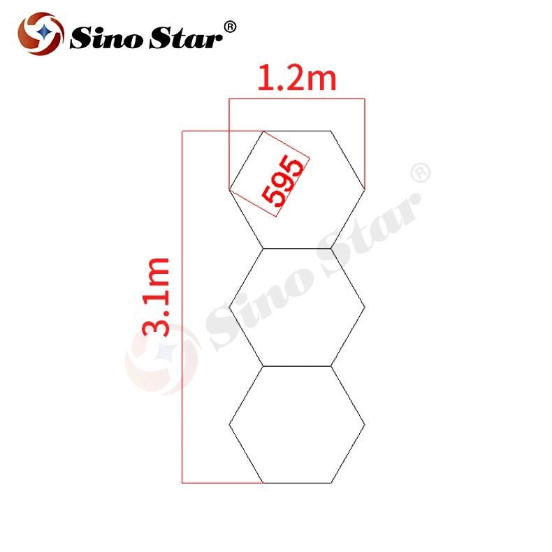 Slmc05 New Design High Quality Brightest Width 20mm Popular in Chile Hexagon LED Panel Light