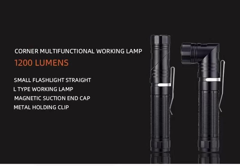 New Design Type C Rechargeable LED Flashlight Zoom Aluminum LED Work Light Torch & Flashlight Zoom LED Flashlight Aluminium Tactical Flashlight
