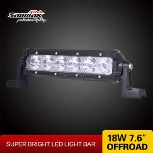 Sper Slim 18W 7.6inch Us CREE Single Row LED Light Bar