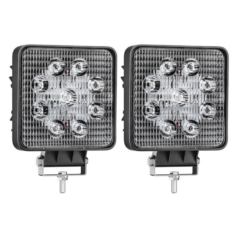 Dxz 4" LED Square Work Light 27W Offroad LED Lamp 9LED Spot LED Work Light 9-80V for Truck SUV UTV Car