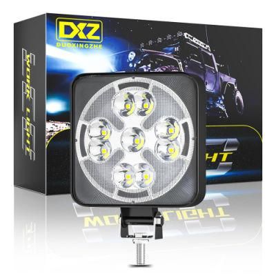 Dxz Double Color Car LED Work Light Bar 21SMD 63W Flashing Offroad Headlight Spotlights for SUV ATV Motorcycle