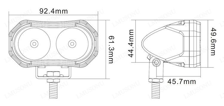10W 3.6 Inch 12V Offroad Car LED Work Light CREE