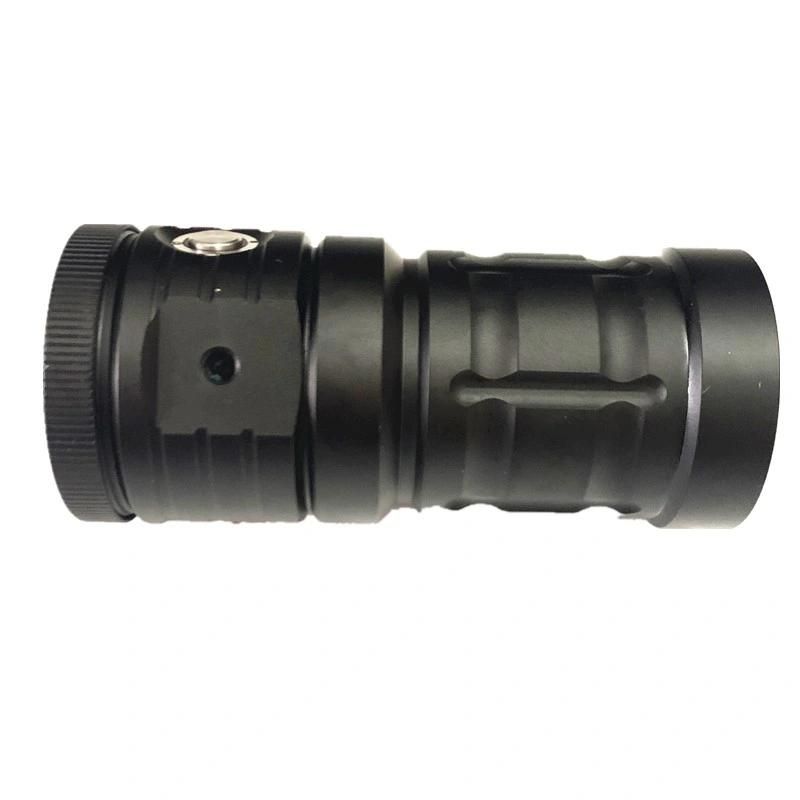 Built-in Battery Underwater Photography Fill Light Waterproof Video Torch COB Diving Flashlight